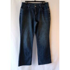 Sonoma Women’s Mid Rise Bootcut Jeans Size 12 Stretch Denim Flap Back Pockets